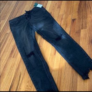 Black high waisted skinny jeans